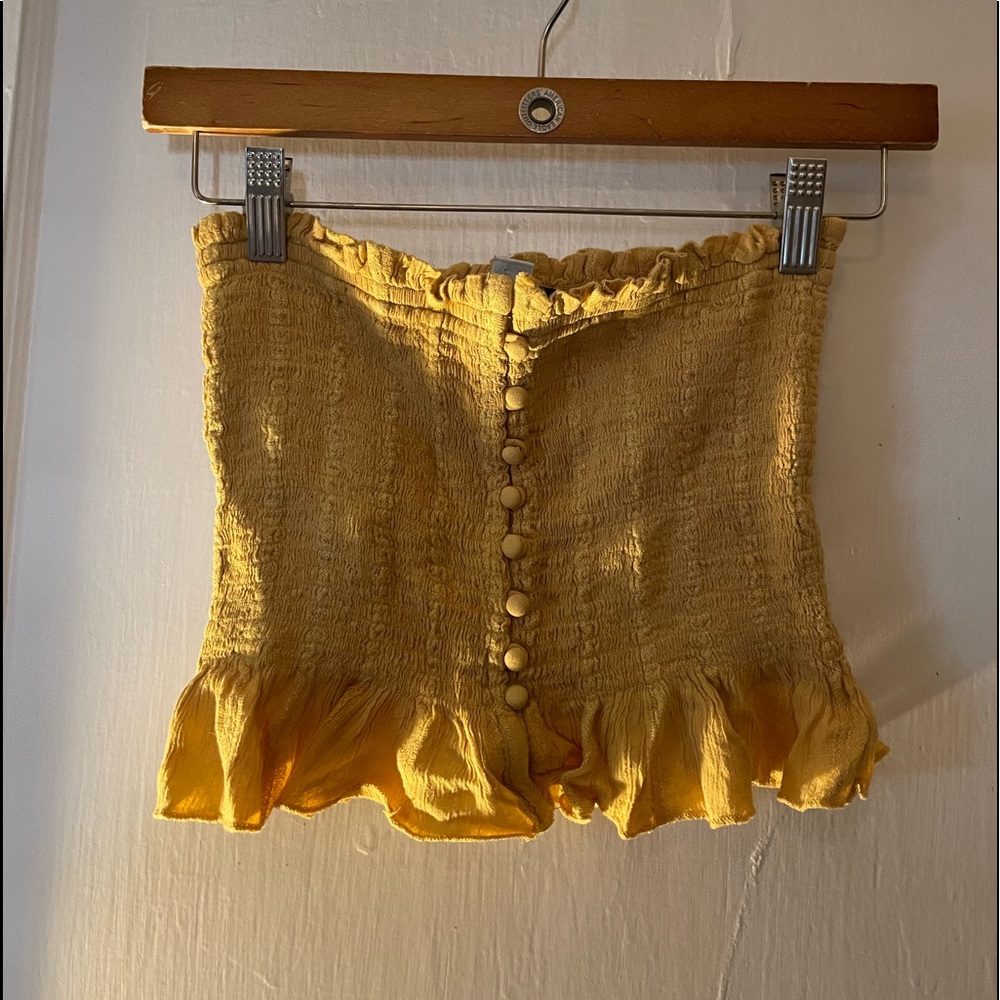 American Eagle Yellow Tubetop